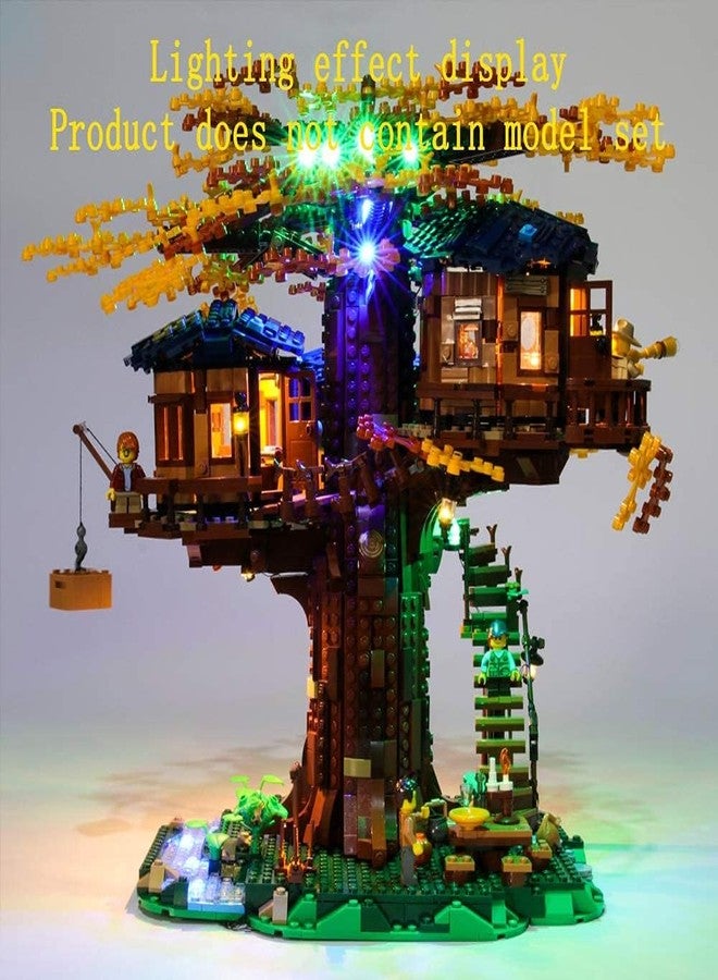 GEAMENT طقم إضاءة LED مطور من GEAMENT لمنزل الشجرة Ideas - متوافق مع نموذج مكعبات البناء Lego 21318 (مجموعة النموذج غير متضمنة) - Image 5